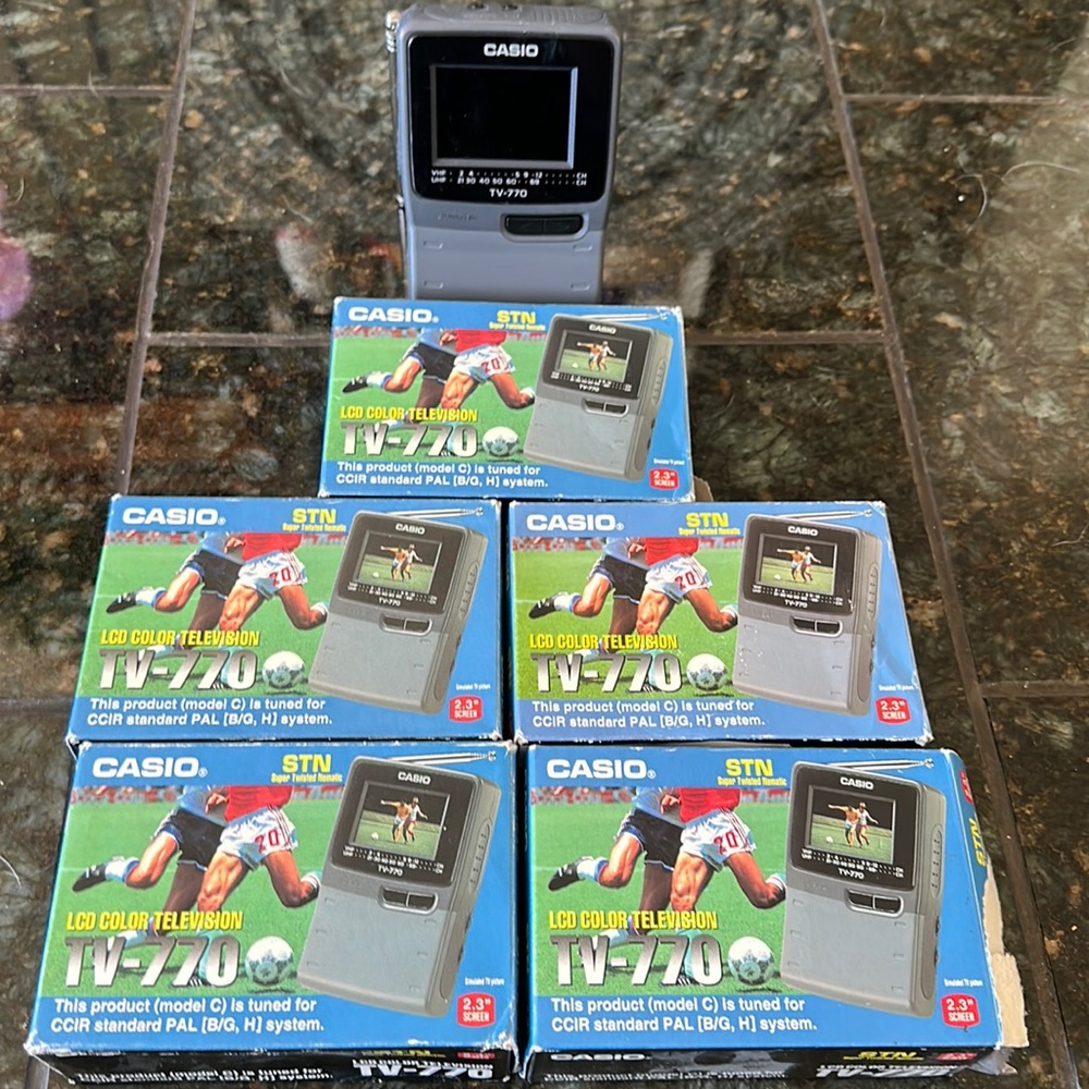 New Casio TV-770 LCD color television